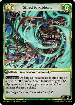 Shred to Ribbons (150) - Mercurial Heart