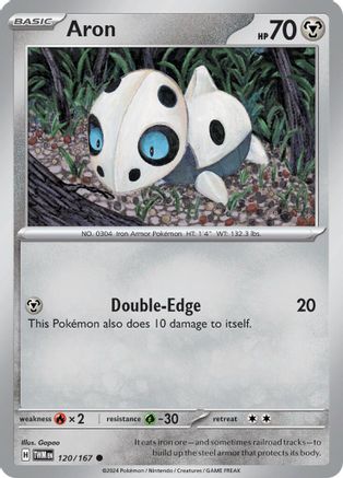 Aron 120/167 - Reverse Holofoil SV06 Twilight Masquerade - Common