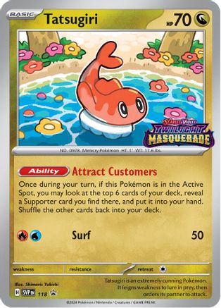 Tatsugiri 118 - Holofoil SV Scarlet & Violet Promo Cards - Promo