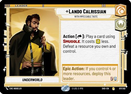 Lando Calrissian - With Impeccable Taste (017/262) - Shadows of the Galaxy