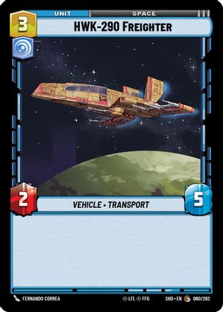 HWK-290 Freighter (060/262) - Shadows of the Galaxy Foil