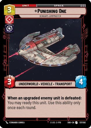 Punishing One - Dengar's Jumpmaster (137/262) - Shadows of the Galaxy Foil