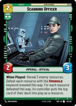 Scanning Officer (114/262) - Shadows of the Galaxy