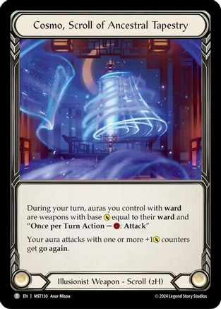Cosmo, Scroll of Ancestral Tapestry // Beckoning Mistblade (MST130) - Part the Mistveil