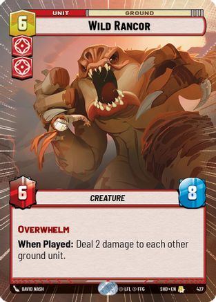 Wild Rancor (Hyperspace) (427) - Shadows of the Galaxy Foil
