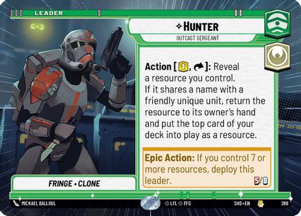 Hunter - Outcast Sergeant (Hyperspace) (288) - Shadows of the Galaxy