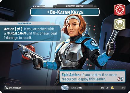 Bo-Katan Kryze - Princess in Exile (Showcase) (274) - Shadows of the Galaxy Foil
