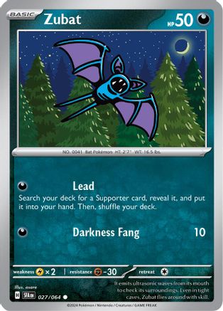Zubat 027/064 SV Shrouded Fable - Common