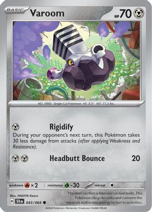 Varoom 043/064 - Reverse Holofoil SV Shrouded Fable - Common