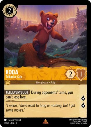 Koda - Talkative Cub (1/204) - Shimmering Skies