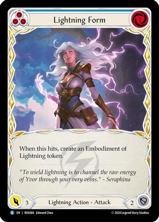 Lightning Form (Blue) (ROS084) - Rosetta Rainbow Foil