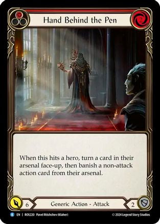 Hand Behind the Pen (ROS220) - Rosetta Rainbow Foil