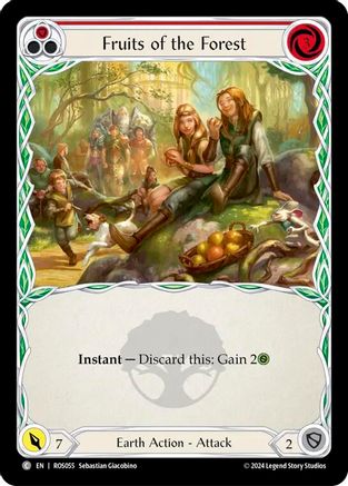Fruits of the Forest (Red) (ROS055) - Rosetta Rainbow Foil