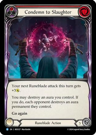 Condemn to Slaughter (Red) (ROS127) - Rosetta Rainbow Foil