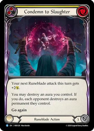 Condemn to Slaughter (Yellow) (ROS128) - Rosetta Rainbow Foil