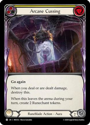 Arcane Cussing (Yellow) (ROS153) - Rosetta Rainbow Foil