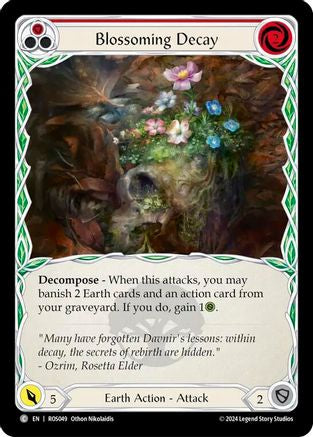 Blossoming Decay (Red) (ROS049) - Rosetta Rainbow Foil
