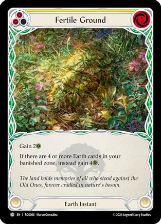 Fertile Ground (Yellow) (ROS068) - Rosetta Rainbow Foil