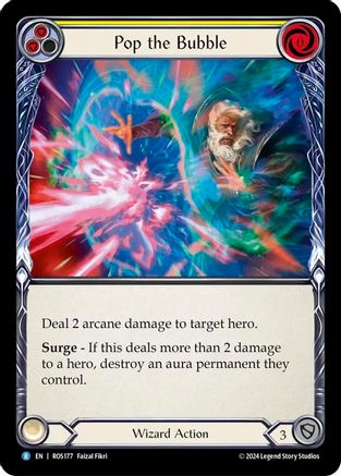 Pop the Bubble (Yellow) (ROS177) - Rosetta Rainbow Foil