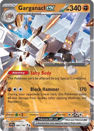 Garganacl ex 089/142 - Holofoil SV07 Stellar Crown - Double Rare