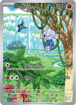 Meditite 153/142 - Holofoil SV07 Stellar Crown - Illustration Rare