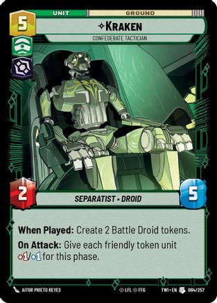 Kraken - Confederate Tactician (084/257) - Twilight of the Republic Foil