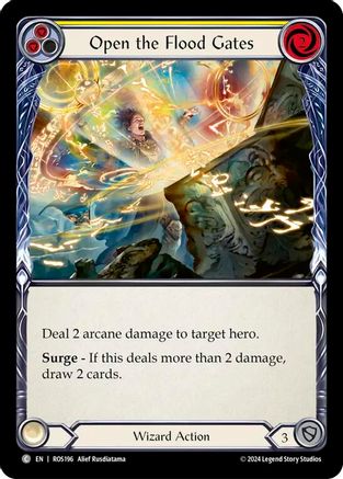 Open the Flood Gates (Yellow) (ROS196) - Rosetta Rainbow Foil