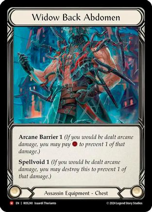 Widow Back Abdomen (ROS240) - Rosetta Cold Foil