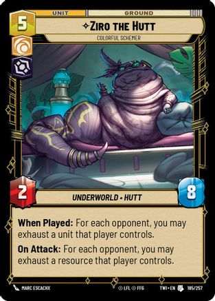 Ziro the Hutt - Colorful Schemer (185/257) - Twilight of the Republic