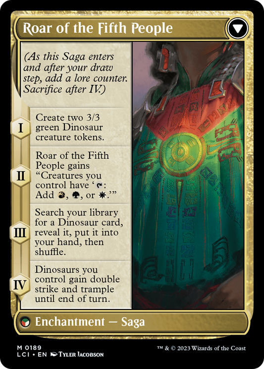 Huatli, Poet of Unity // Roar of the Fifth People (LCI-189) - The Lost Caverns of Ixalan Foil