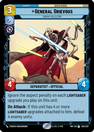 General Grievous - Trophy Collector (034/257) - Twilight of the Republic Foil