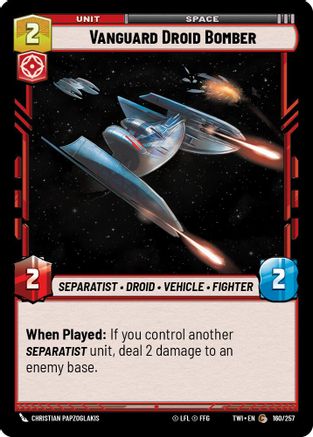 Vanguard Droid Bomber (160/257) - Twilight of the Republic