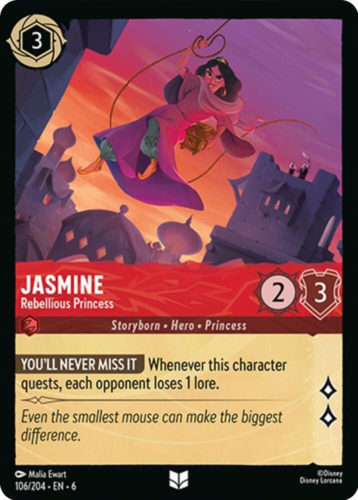 Jasmine - Rebellious Princess / Uncommon / LOR6