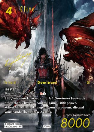 Clive (Full Art Signature) (24-005L) - Hidden Legends Foil