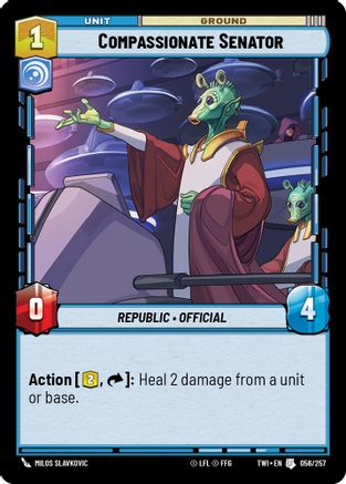 Compassionate Senator (056/257) - Twilight of the Republic