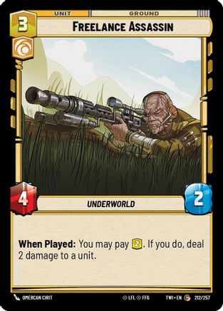 Freelance Assassin (212/257) - Twilight of the Republic