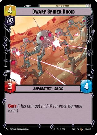 Dwarf Spider Droid (231/257) - Twilight of the Republic