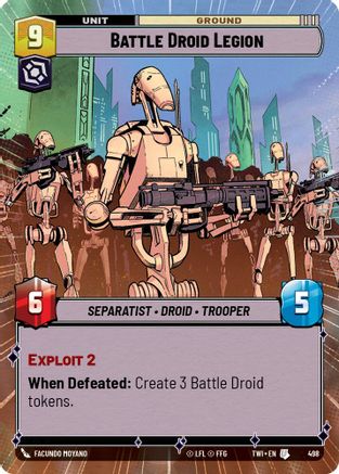 Battle Droid Legion (Hyperspace) (498) - Twilight of the Republic Foil