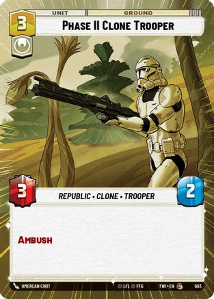 Phase II Clone Trooper (Hyperspace) (503) - Twilight of the Republic Foil