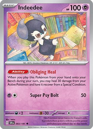 Indeedee 093/191 SV08 Surging Sparks - Uncommon