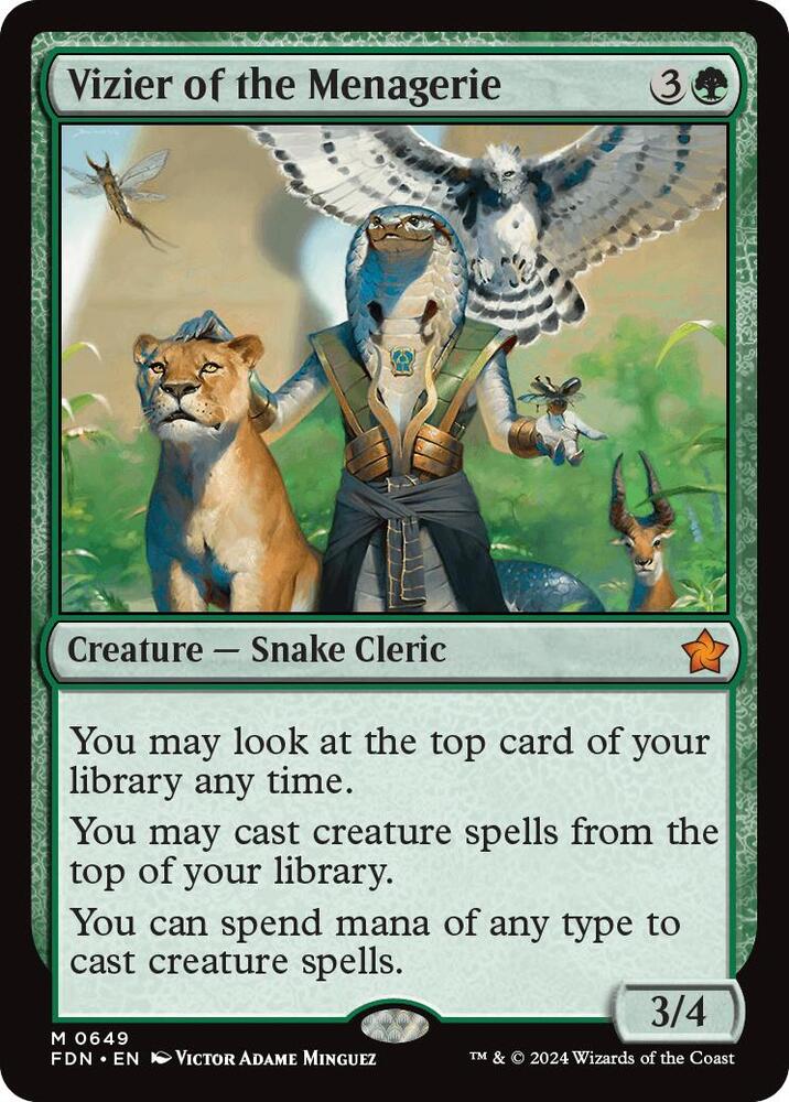 Vizier of the Menagerie / M / FDN