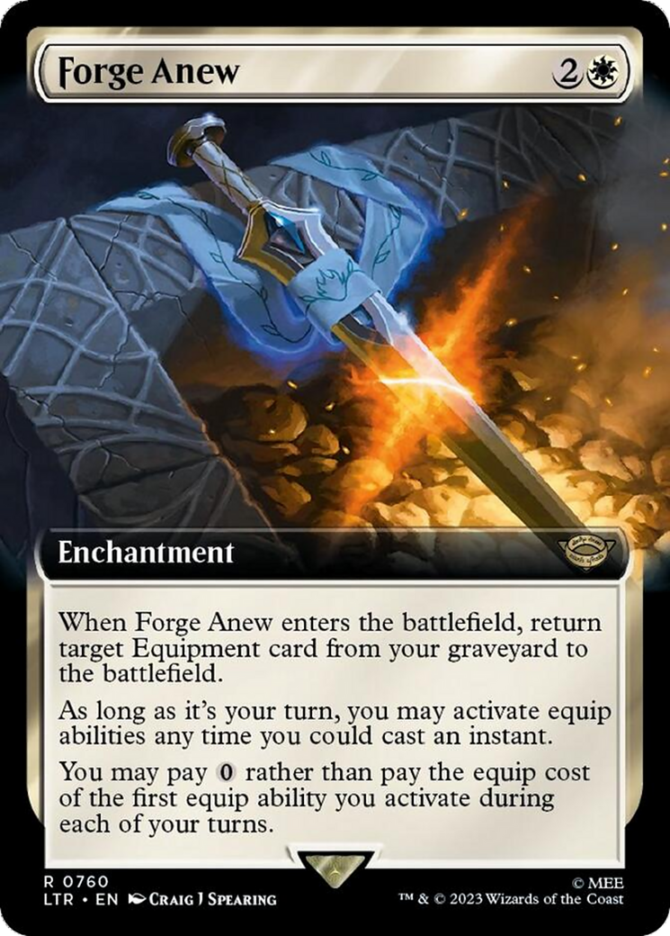 Forge Anew (LTR-760) - The Lord of the Rings: Tales of Middle-earth: (Extended Art) Foil