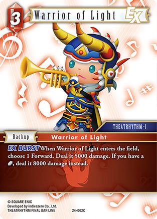 Warrior of Light ex (24-002C) - Hidden Legends Foil
