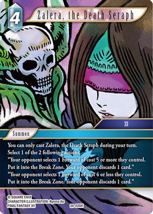 Zalera, the Death Seraph (24-026H) - Hidden Legends Foil