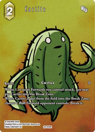 Cactite (Full Art) (24-059R) - Hidden Legends Foil