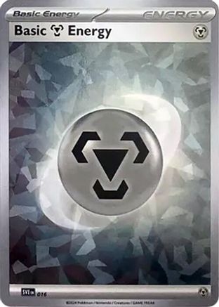 Basic Metal Energy (Cracked Ice Holo) 016 - Holofoil SV07 Stellar Crown - Common