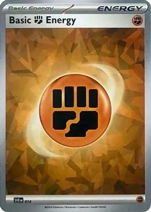 Basic Fighting Energy (Cracked Ice Holo) 014 - Holofoil SV07 Stellar Crown - Common