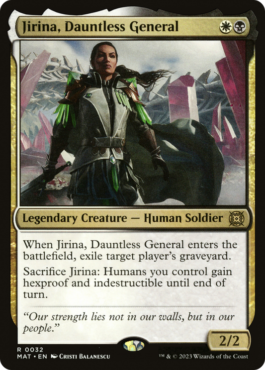 Jirina, Dauntless General (MAT-032) - March of the Machine: The Aftermath Foil