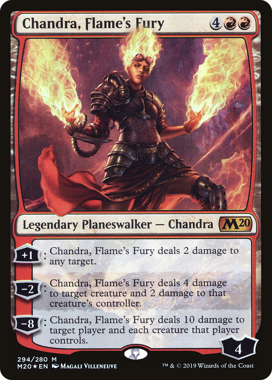 Chandra, Flame's Fury (M20-294) - Core Set 2020 Foil