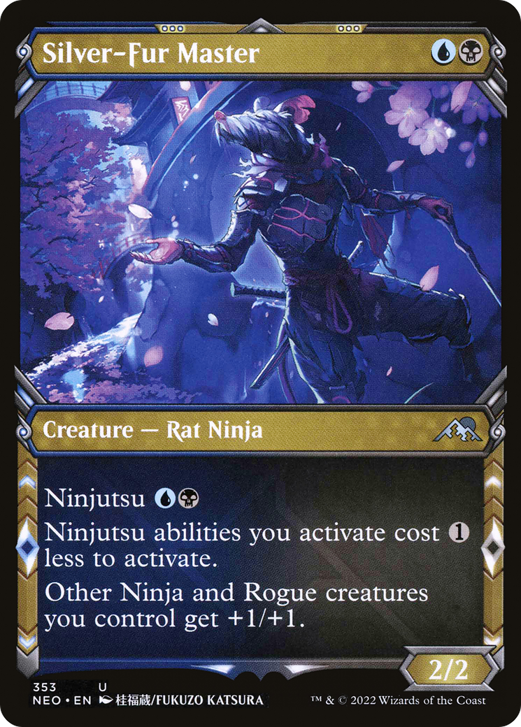 Silver-Fur Master (NEO-353) - Kamigawa: Neon Dynasty: (Showcase)